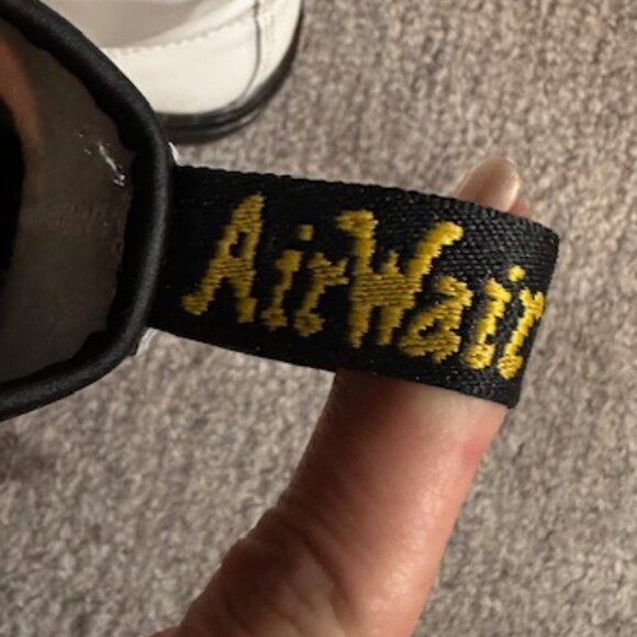 Dr. Martens Air Wair Boots White Woman's Size 6 m - Picture 10 of 14